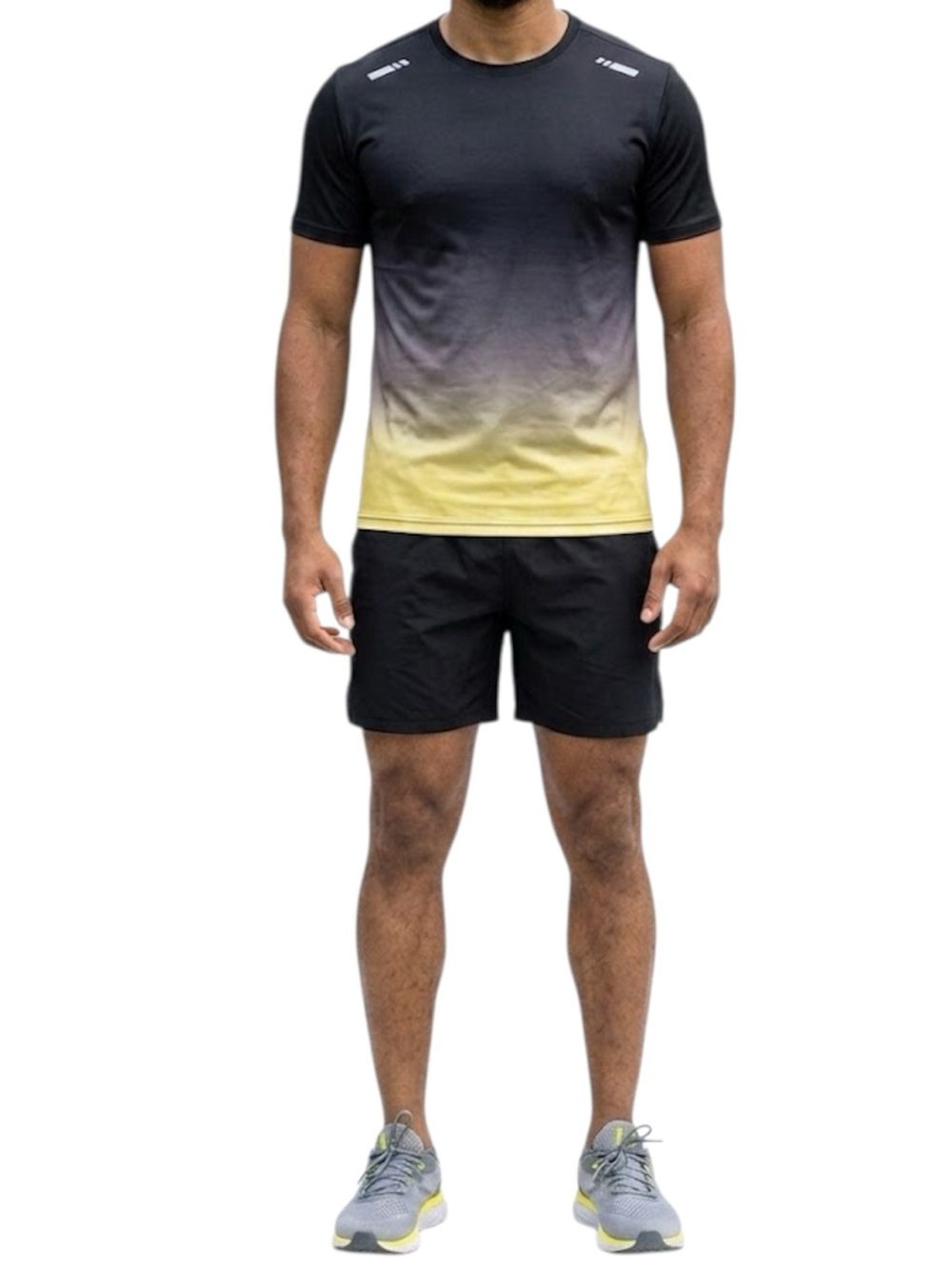 2 pc. Black/Gray/Yellow Sportswear or Loungewear Set (NWT) (Size: M)